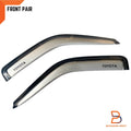 Silver Weather Shield Window Visor Rain Guard for Toyota Hilux Ute (88-96)