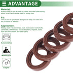 Set of 5 Oil Seal Rotary Shaft Seal FKM Rubber 27x37x7mm