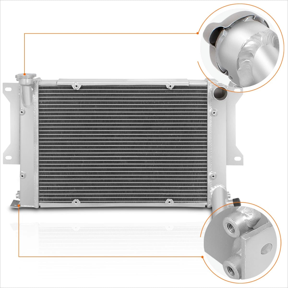 Full Aluminum 3-Row Racing Radiator for Mazda RX-3 (1972–1977) S102A