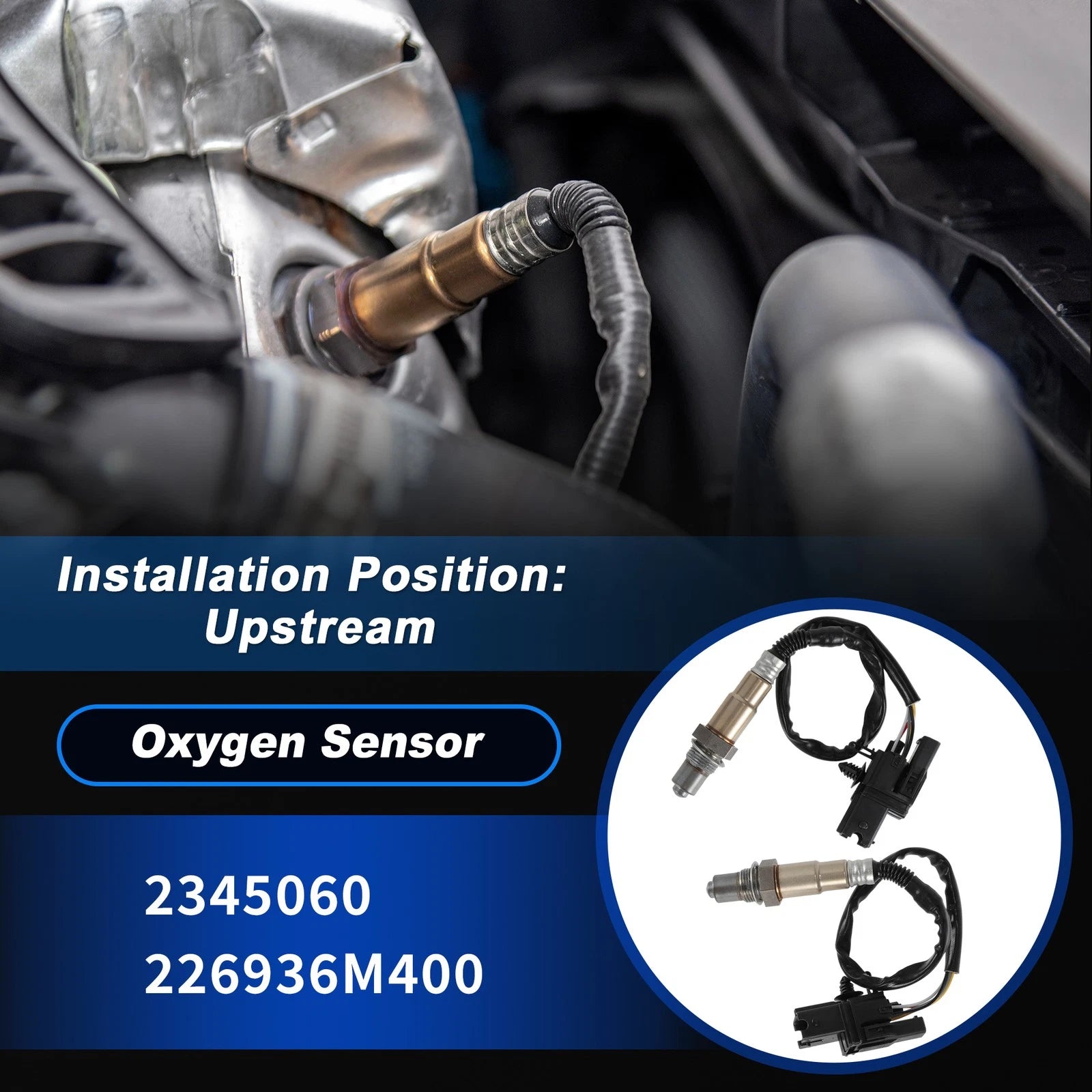 2X Upstream Oxygen Sensor for Nissan Altima 3.5L V6 (2004–2006) 2345060/226936M400