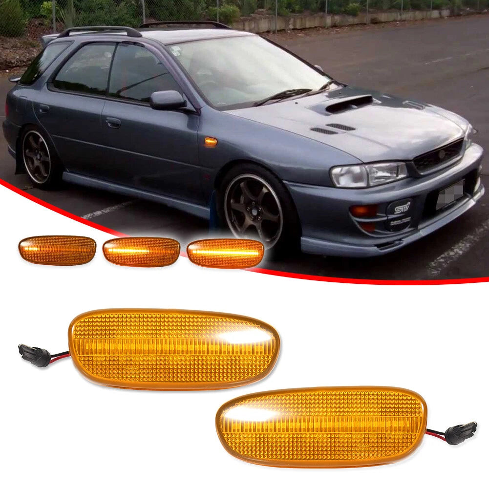 Sequential LED Side Marker Signal Lights for Subaru Impreza (1993–2001)