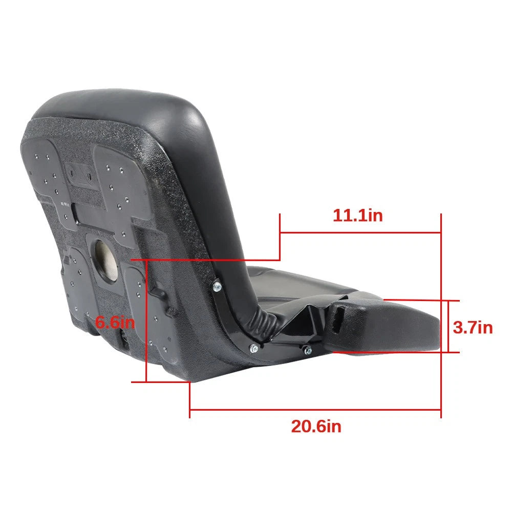 High Back Lawn Mower Seat with Armrests for Cub Cadet Dixie Chopper