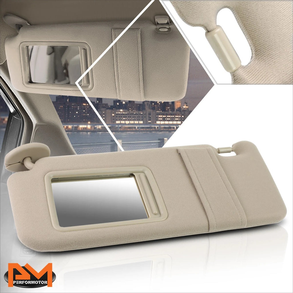 Driver Side Sun Visor for Toyota Venza (2009–2016) OE Style Beige