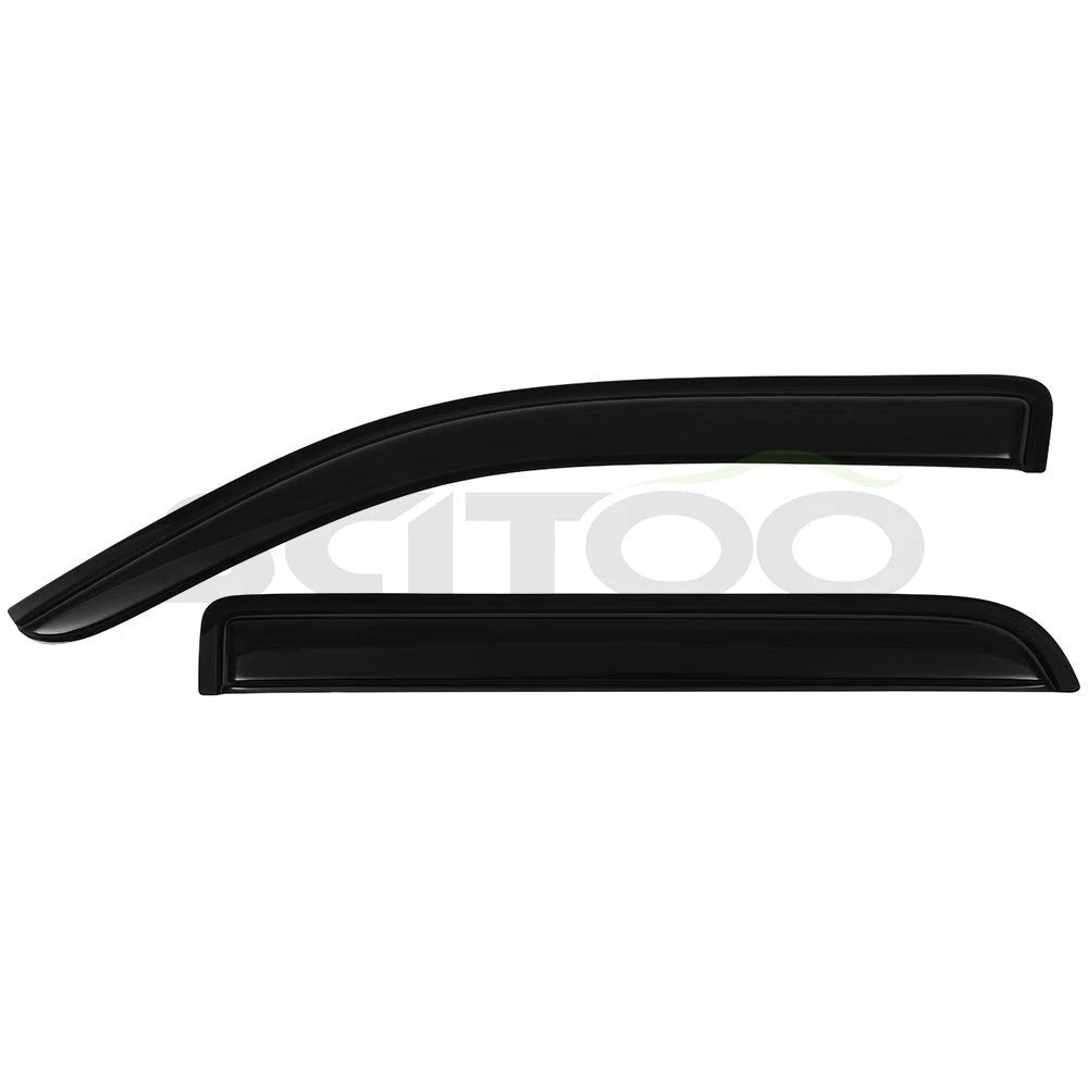 Sun Rain Guard Tape-On Vent Shade Window Visor for Ford F150 Crew Cab (2009–2014)