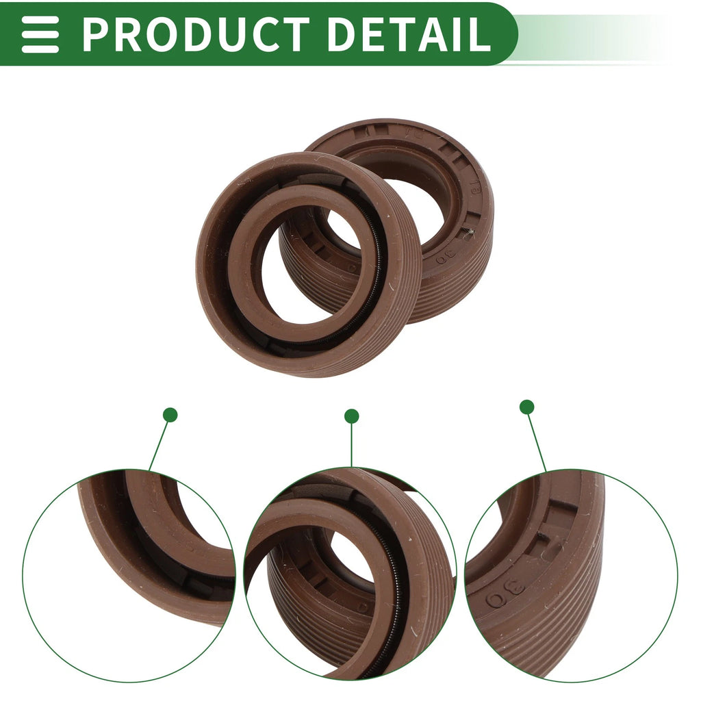 Set of 5 Oil Seal FKM Rubber 18x30x10mm for High Pressure