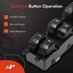 Front Left Power Window Switch for Kia Forte (2013-2018) Forte5 (2014-2018)