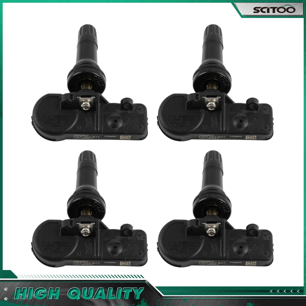 Set of 4 TPMS Tire Pressure Sensors for Ford Mustang Fusion (2007–2009) 6F2Z-1A189A