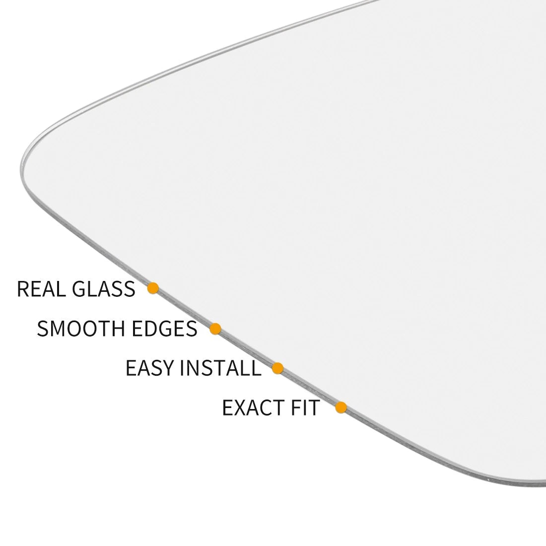 Heated Left Side Rearview Mirror Glass for BMW X5 (2000–2006)