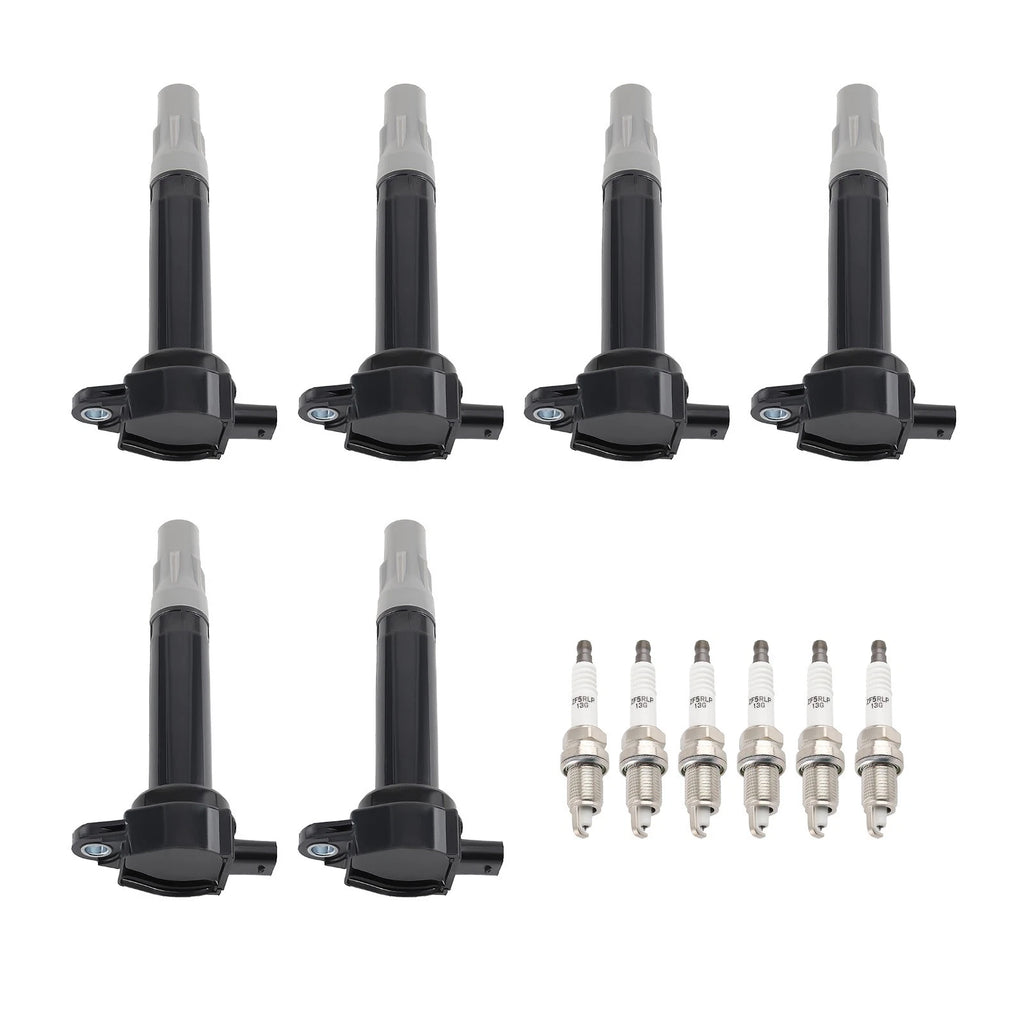 6-Pack Ignition Coil + Spark Plug for Chrysler Dodge Volkswagen Routan (2009–2010)