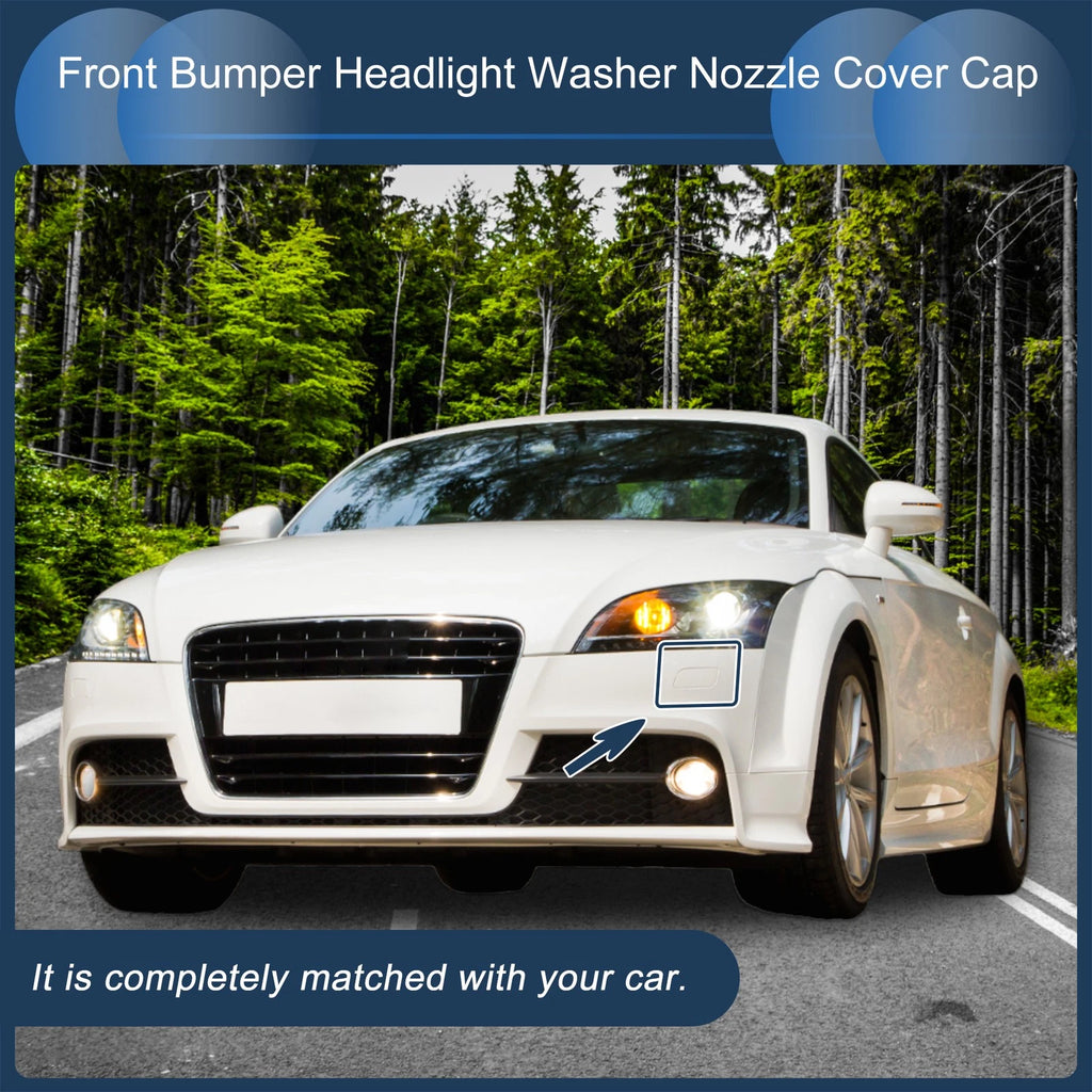 Front Left Washer Nozzle Cover Cap for Audi TT (2016–2023) 1 Pcs White