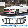 Front Upper Bumper Grille for Mercedes-Benz CLS400 2015-2018 Black Grille