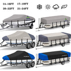 Pontoon Boat Cover for Neverland 14-24 ft (Waterproof, UV, Heavy Duty)