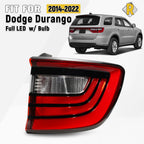 Full LED Tail Light Brake Lamp Outer Passenger Side for Dodge Durango (2014–2026)