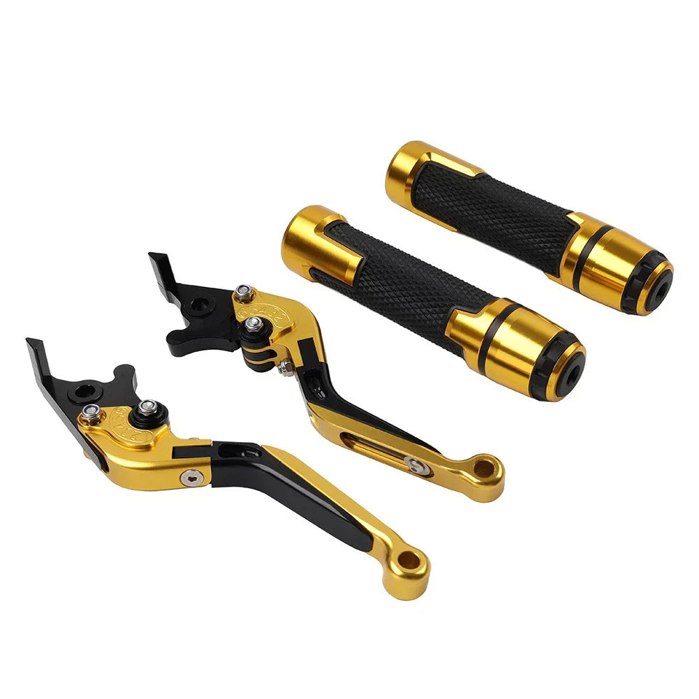 Folding Extendable Brake Clutch Levers & Handlebar Grips for Aprilia Tuono V4