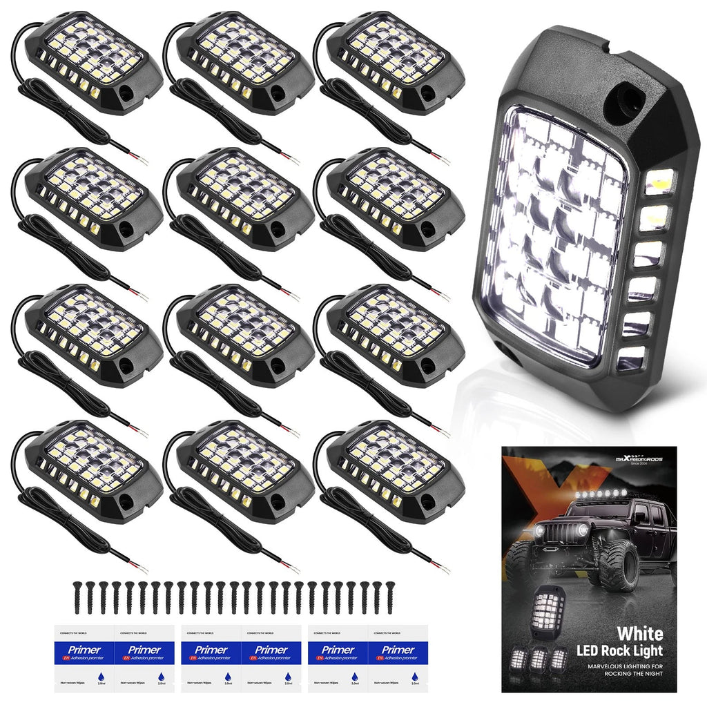 2X LED Rock Lights for Offroad Pickup Truck