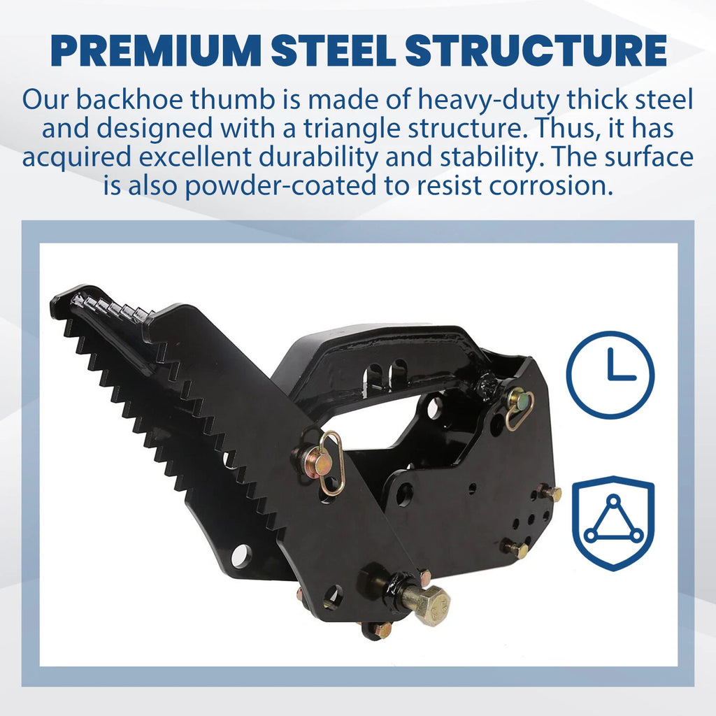 Backhoe Thumb Attachment for Kubota Mahindra Excavators (Universal)