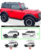 Polished Running Boards for Ford Bronco (2021-2026)