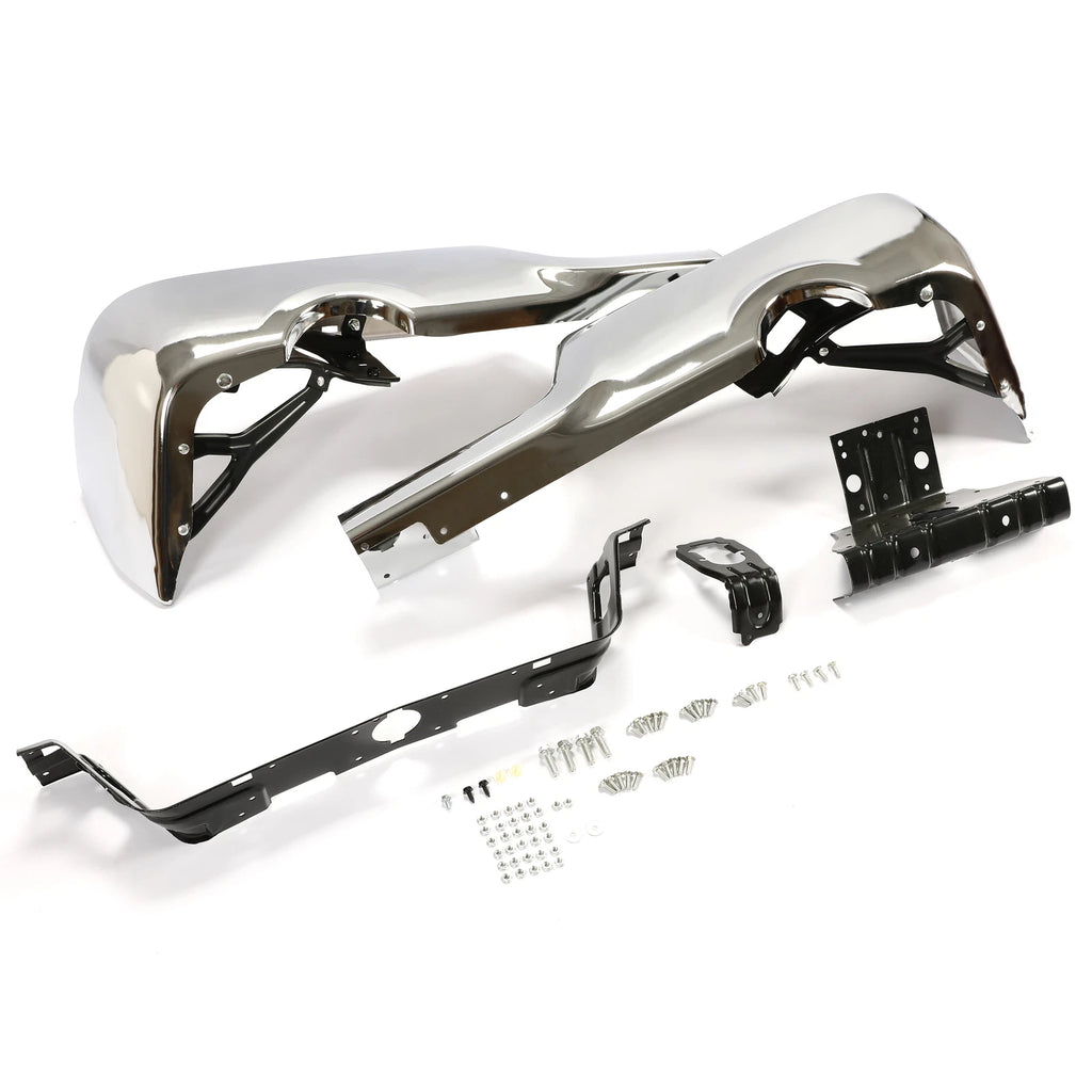 Chrome Rear Bumper for Dodge RAM 1500 (2009–2018) w/ Dual Exhaust