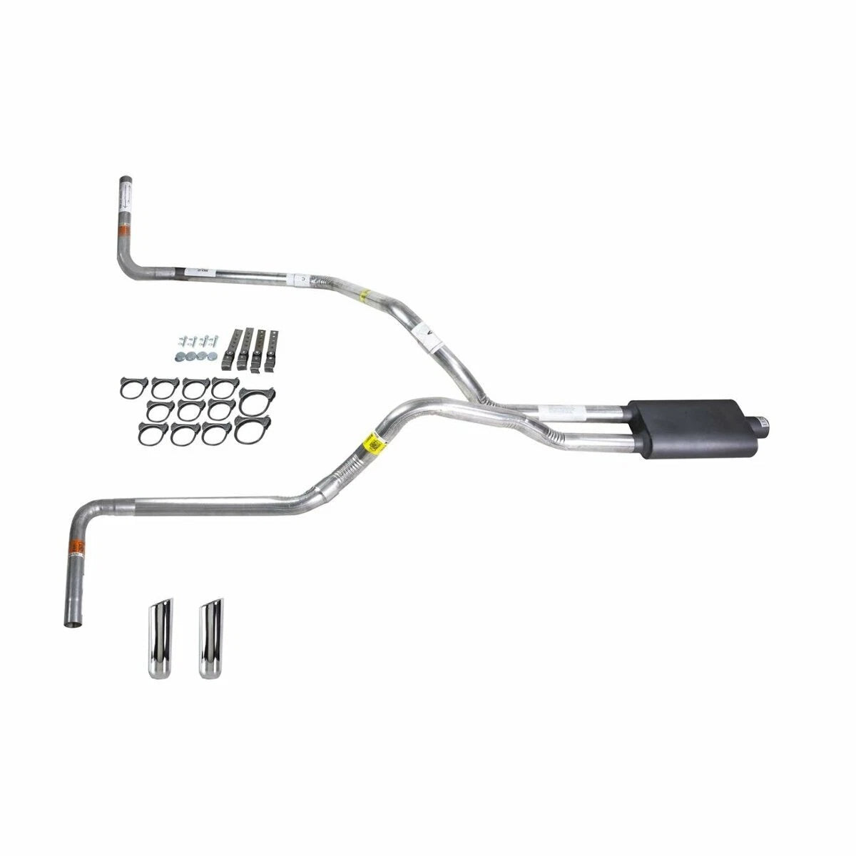 Dual Exhaust 2.5" Pipe & Flowsound Muffler for Dakota (1987–1996)