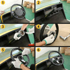 Steering Wheel Adapter for EZGO Club Car Yamaha (Optional Black)