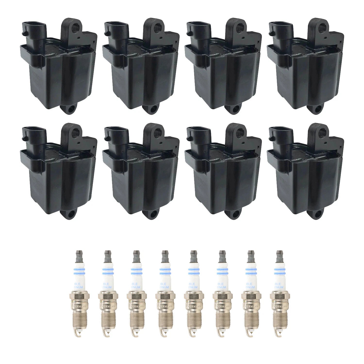 Set of 8 Ignition Coils & Spark Plugs for Chevrolet Tahoe V8 (2000–2006)