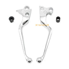 Pair Brake Clutch Lever Chrome for Harley Dyna Electra Glide Fat Boy Softail (1991–2023)