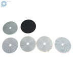 Set of 6 Diamond Concrete Polishing Pads for Wet/Dry Use (5 Inch)
