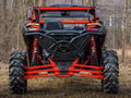 SuperATV boxed rear radius arms for Can-Am Maverick X3 (2017–2023) - Red