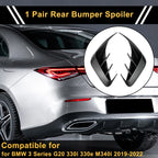 Pair Rear Bumper Spoiler for BMW 3 Series G20 330i 330e M340i (2019-2022)