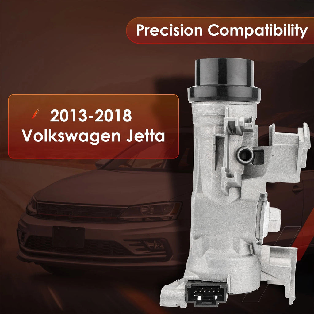 Ignition Switch Lock Cylinder with Remote Key Shell for VW Jetta (2011-2018)