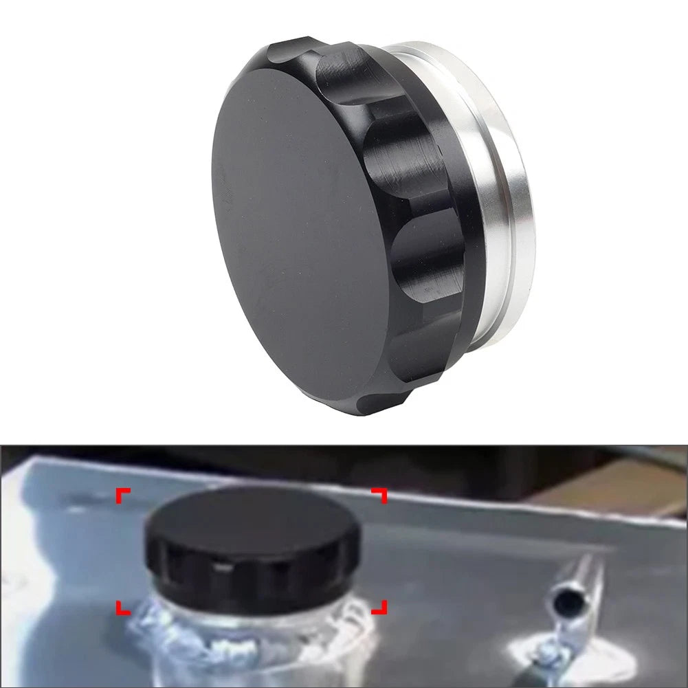 2" Black Aluminium Alloy Weld On Filler Neck & Cap for Oil Fuel Water Tank