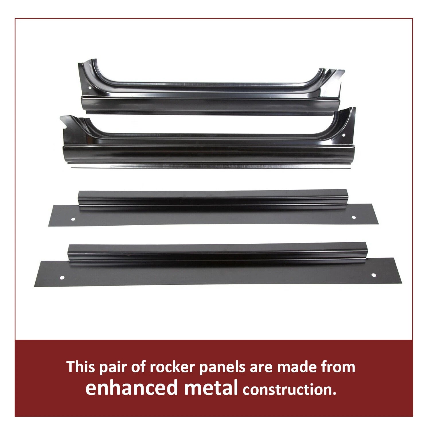 Full Rocker Panels with Inner Patch for Chevy C10 (1967–1972)