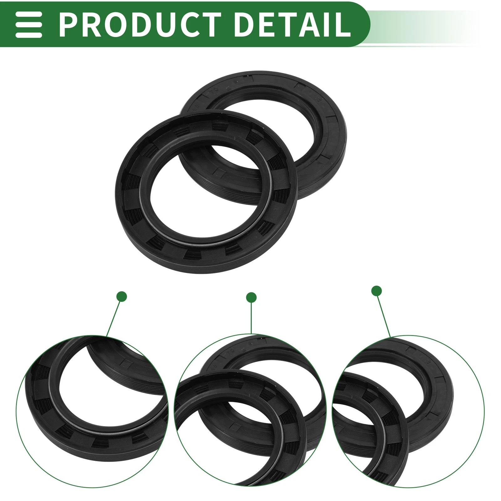 Oil Seal   - NBR Rubber 45x70x8mm High Pressure