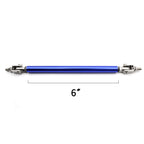Blue Bumper Lip Splitter Tie Support Bar Strut Rod for Honda Civic (2016-2021)