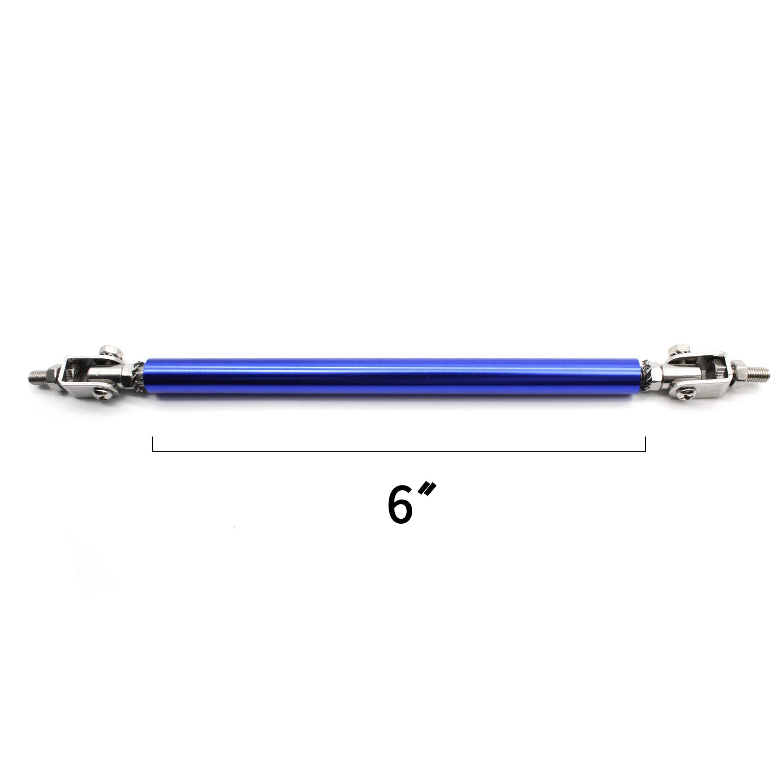 Blue Bumper Lip Splitter Tie Support Bar Strut Rod for Honda Civic (2016-2021)