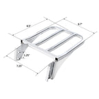 Chrome/Black Sissy Bar Luggage Rack for Harley Softail Sportster Dyna