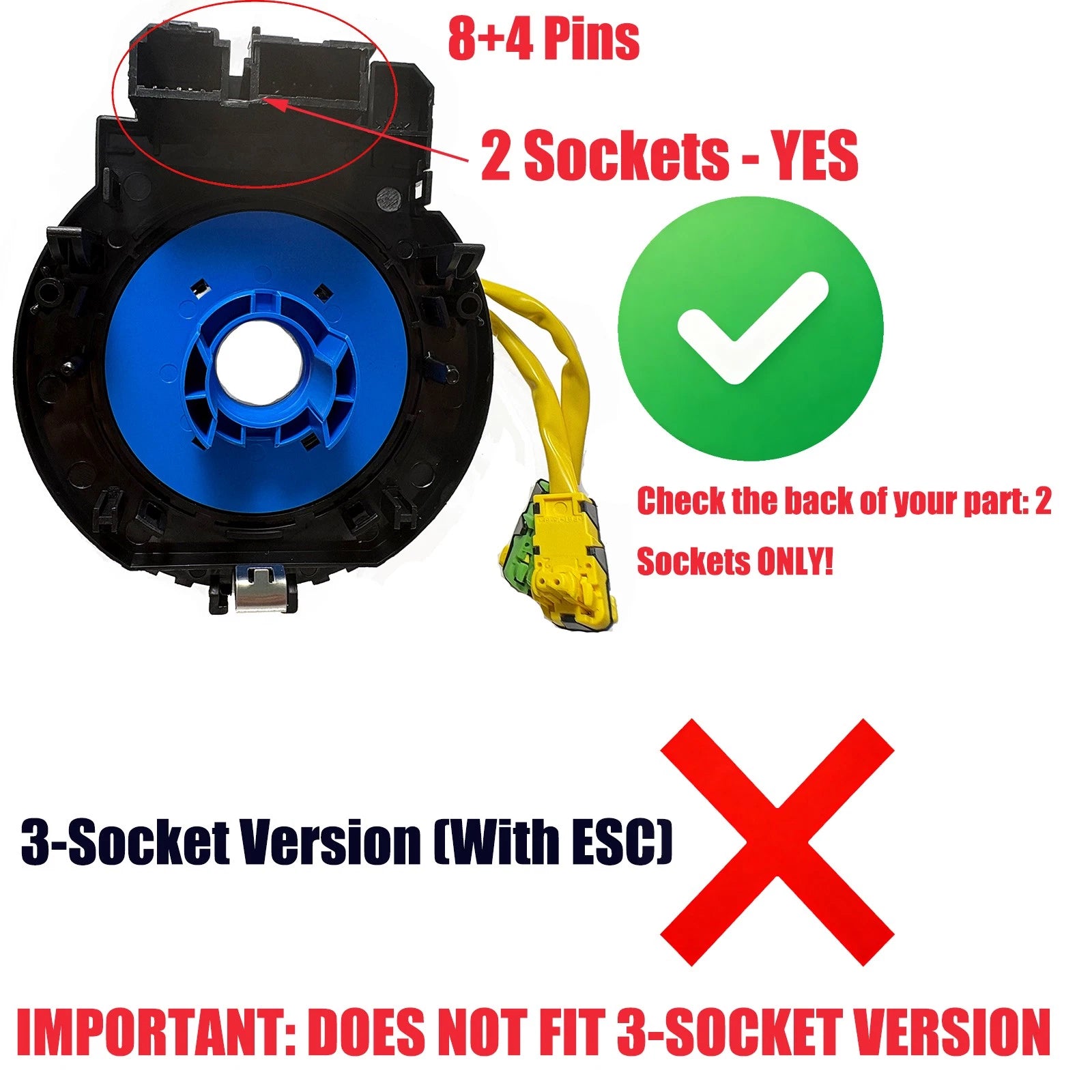 Clock Spring 93490-2B300 for Hyundai Santa Fe (2006–2012)