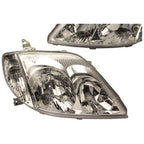 LH+RH Headlights 2x Pair for Toyota Corolla (2001–2007)