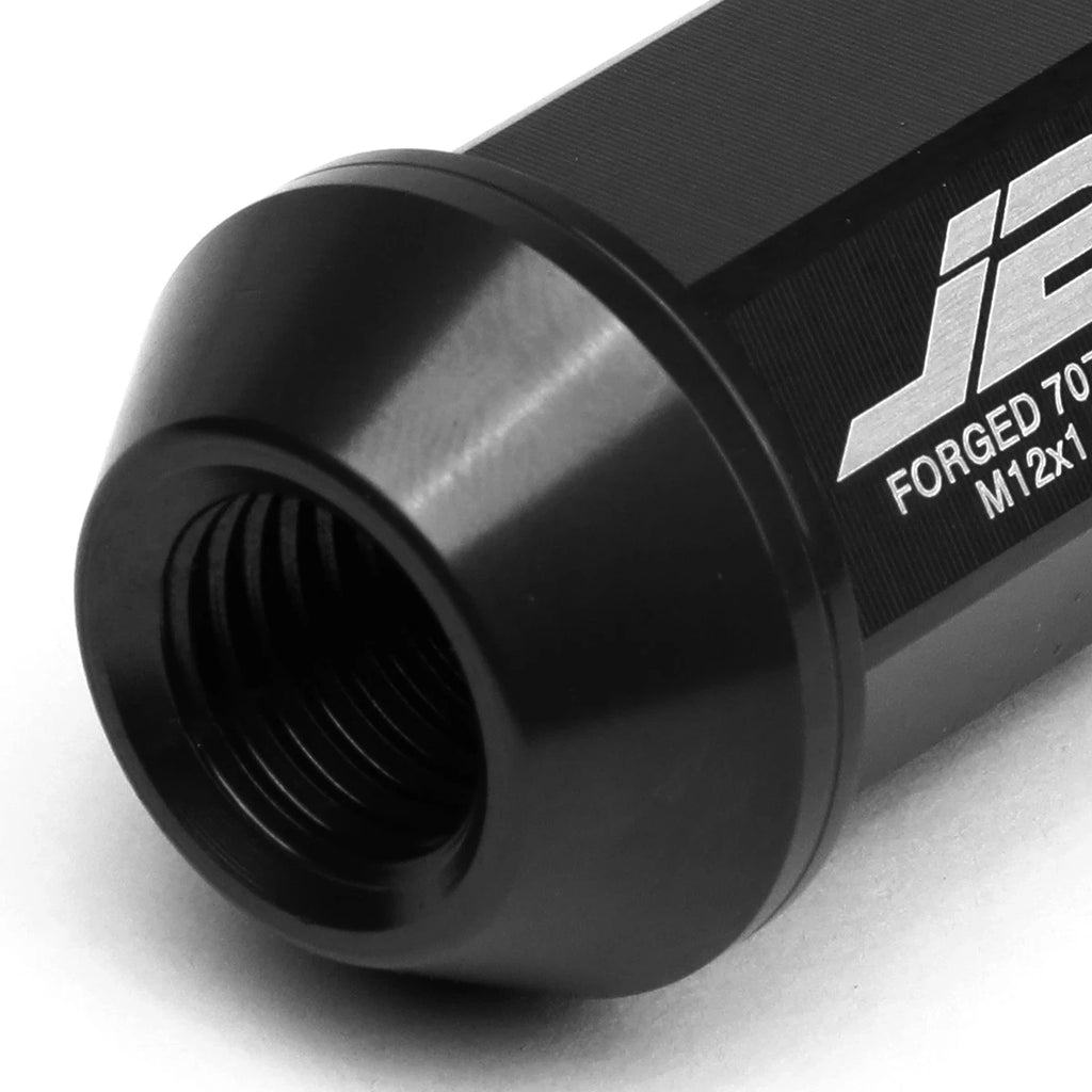 Set of 20 J2 7075 Forged Aluminum M12x1.5 Open-End Lug Nuts for Universal