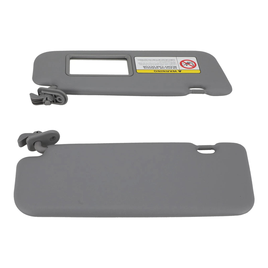 Pair Sun Visors for Hyundai Accent (2011–2015) Gray Left Right