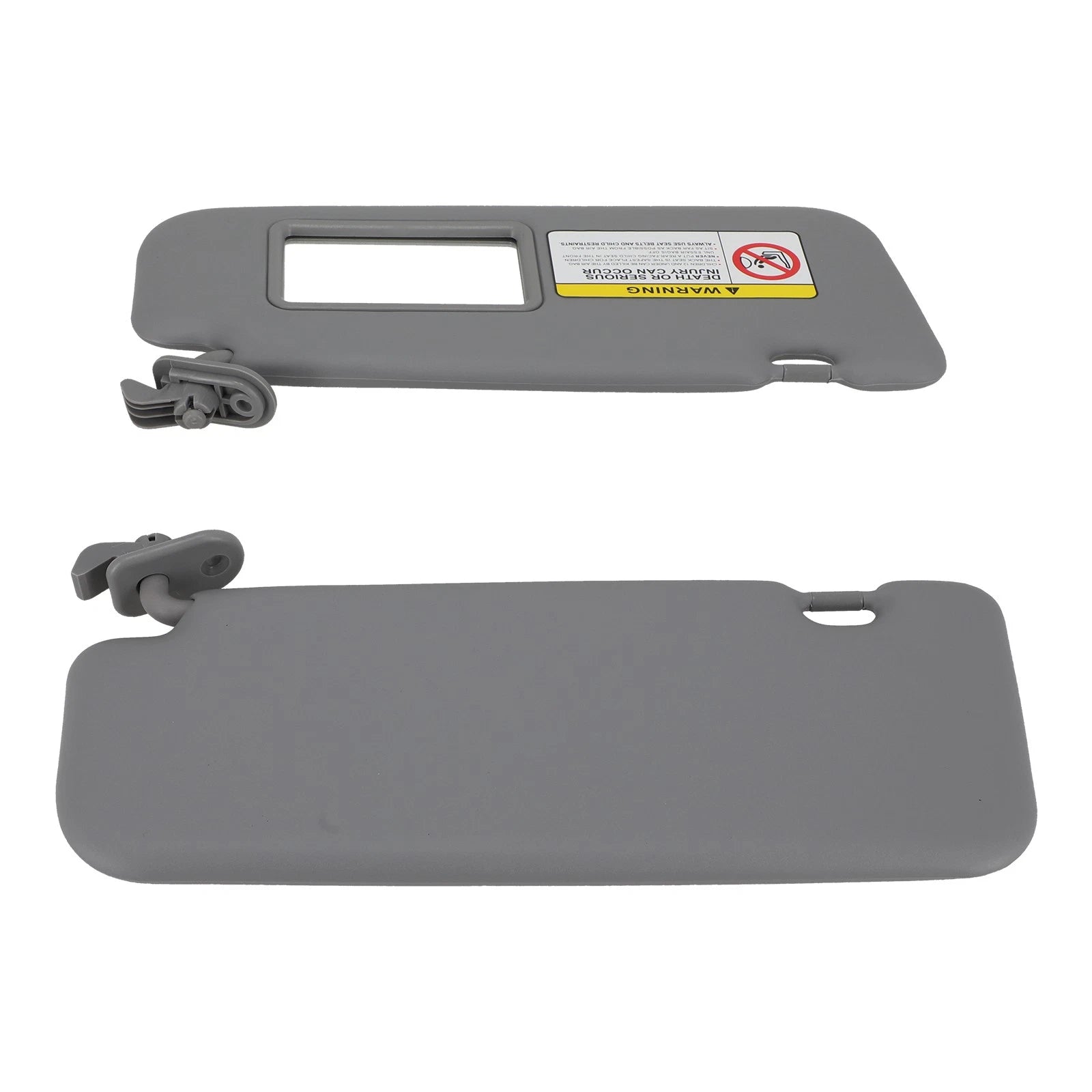 Pair Sun Visors for Hyundai Accent (2011–2015) Gray Left Right