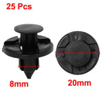 25 Plastic Rivets Retainer Push Clips for Nissan (8mm Hole)