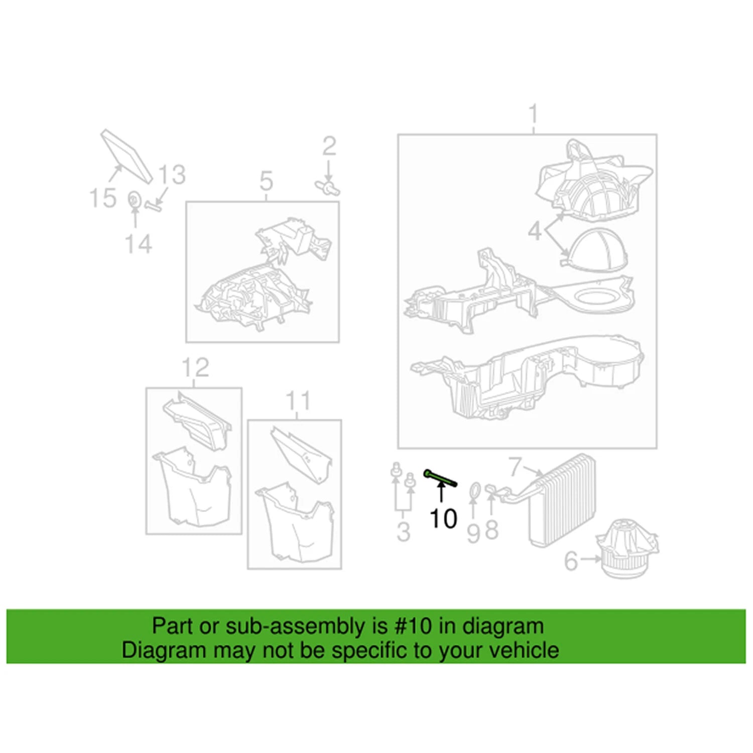 A/C Expansion Valve Bolt for Chrysler Dodge Jeep Ram (OEM)