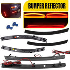 6X Smoked LED Bumper Rear Reflector Lights for Chevrolet Corvette C7 (2014–2019)
