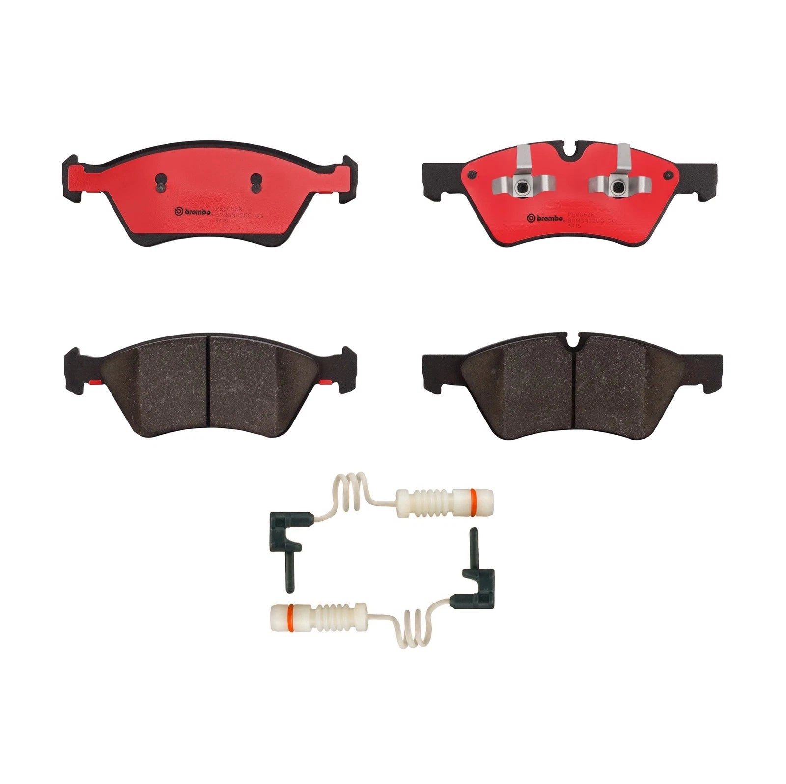 Brembo Front Ceramic Disc Brake Pads & Sensors for Mercedes W463 G63 AMG (2013–2018)