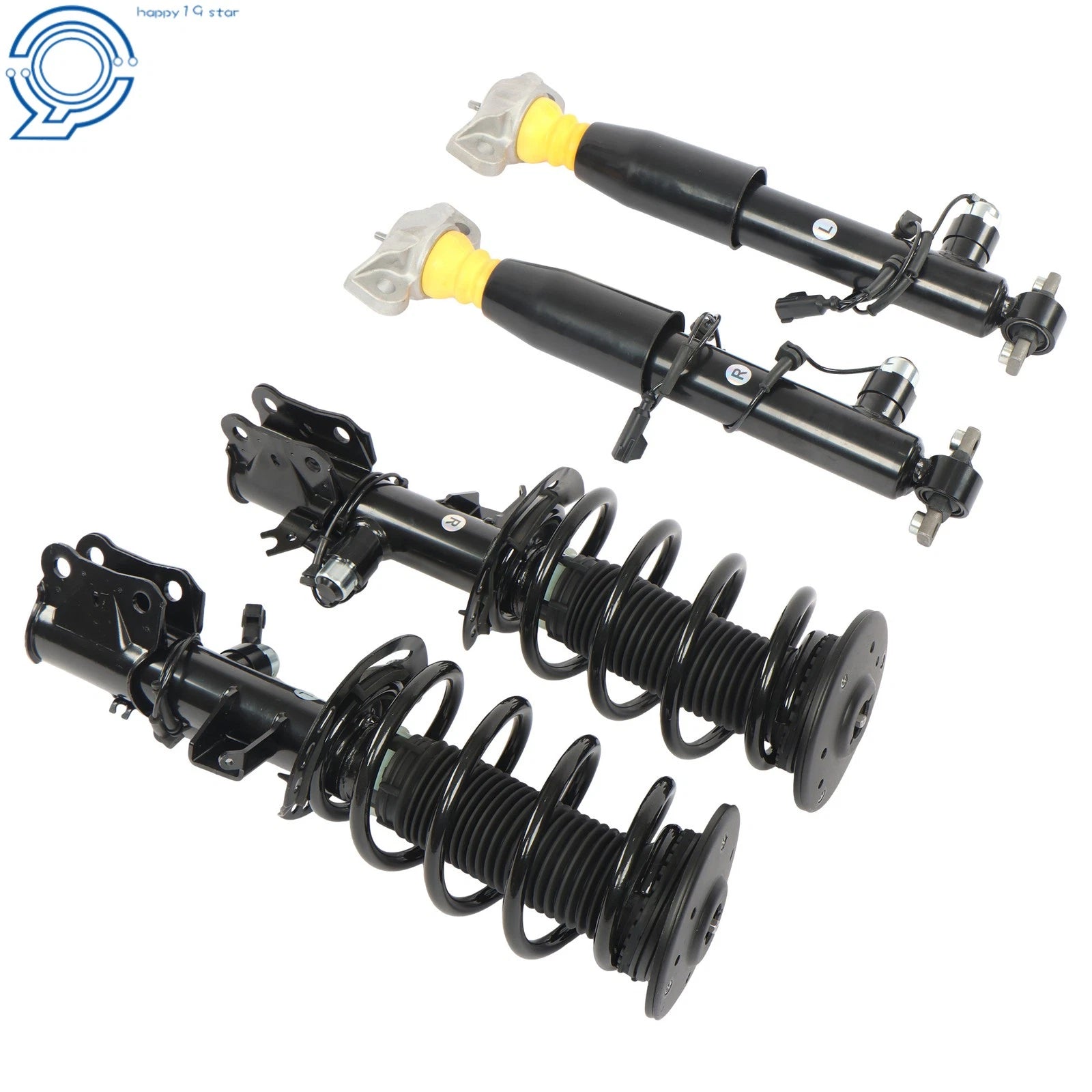 Set of 2 Front and Rear Shock Struts for Lincoln Continental (2017–2020)