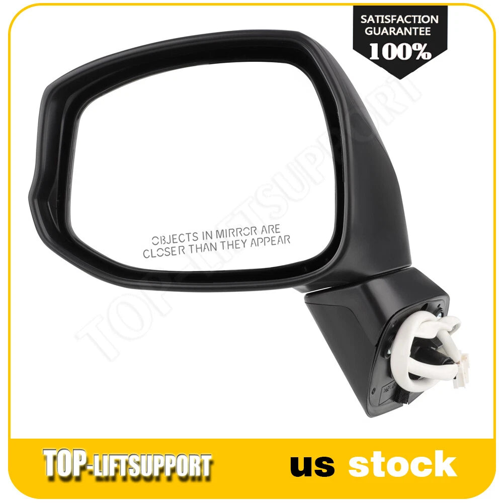 Left Driver Side View Mirror for Honda Civic (2012–2014) Power Textured Black