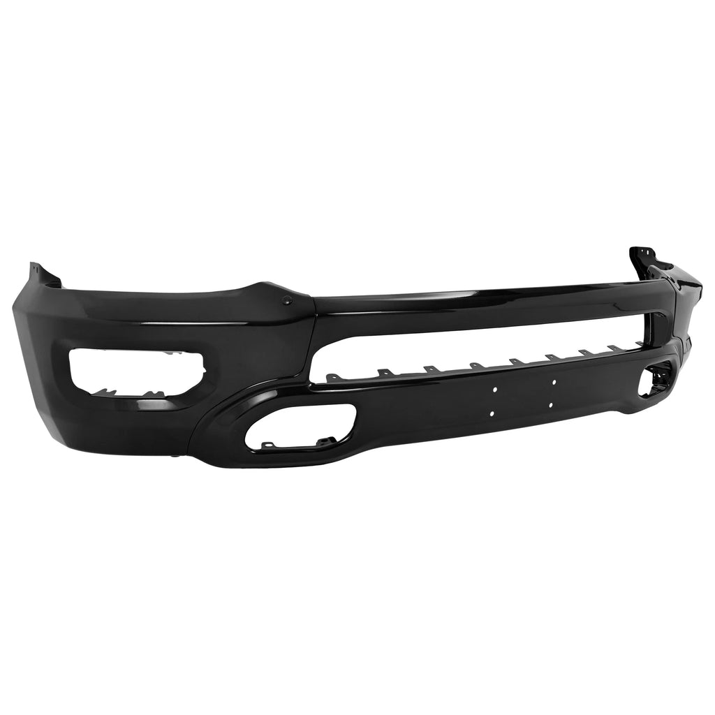 Front Bumper Face Bar for Ram 1500 (2019-2024) Powder Coated Black Steel