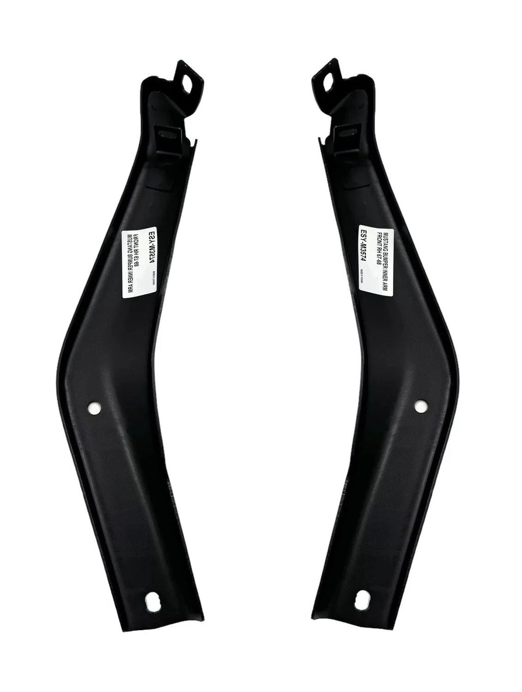Inner Front Bumper Bracket Arms Left Right Replacement for 1967-1968 Mustang