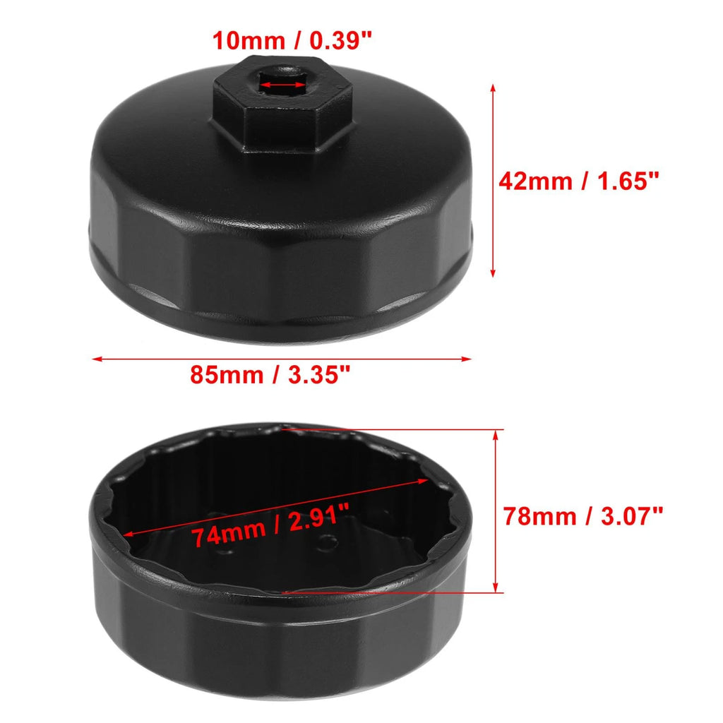 74mm 14 Flutes Oil Filter Wrench Socket for Mercedes Benz 